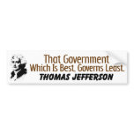 That Which Governs Least Bumper Sticker