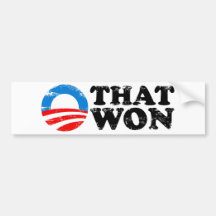THAT WON BUMPER STICKERS
