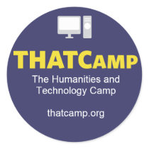 THATCamp sticker with graphic stickers
