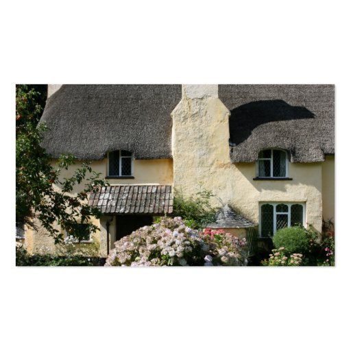 Thatched Cottage, Selworthy, Exmoor, Somerset, UK Business Card (front side)