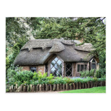 THATCHED COTTAGES POST CARD