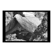 Thatched Roof Japan Black posters by rczazzle Thatched Roof Japan Black posters
