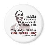 Thatcher socialist quote fridge magnet