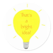 That's a bright idea, affirmation stickers sticker