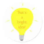 That's a bright idea, Light bulb Affirm stickers stickers
