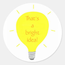 That's a bright idea, Light bulb Affirm stickers