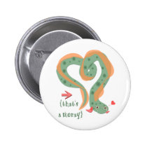 "That's A Moray" Love Pun Eel buttons