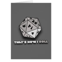 That's How I Roll d20 Cards