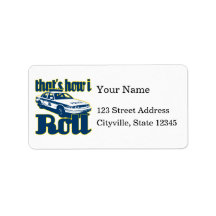 Thats How I Roll Police Personalized Address Labels