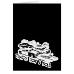 THAT'S HOW I ROLL - Retro Traffic Jam B&W Card
