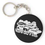 THAT'S HOW I ROLL - Retro Traffic Jam B&W Keychain