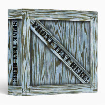 That's just Crate! - Blue Wood - Vinyl Binder