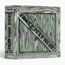 That's just Crate! - Green Wood - Vinyl Binders
