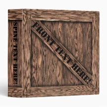 That's just Crate! - Oak Wood - 3 Ring Binders