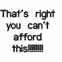 That's right you can't afford this!!!!!!!! embroidered shirt