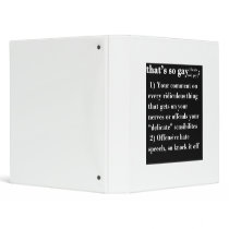 That's So Gay 3 Ring Binder