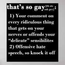 That's So Gay Posters