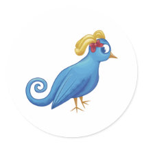 That's What She Tweets - Bird Logo stickers