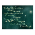 "That's Where I'll Be Waiting" Postcard