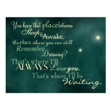 "That's Where I'll Be Waiting" Postcard