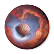 Thawing of an Ice Planet Fridge Magnet