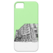 Thayer Hotel in lime green iPhone 5 Case
