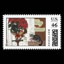 Thc Christmas Cat stamps