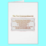 The 10 Commandments cards