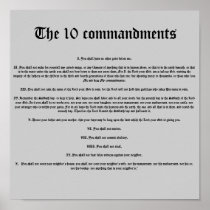 The 10 commandments posters