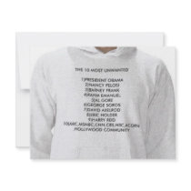 THE 10 MOST UNWANTED 1)PRESIDENT OBAMA2)NANCY P... invitations