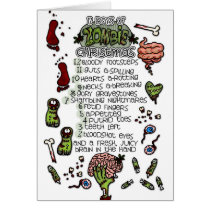 The 12 Days of Zombie Christmas cards