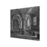 The 13th century room, Musee des Monuments Stretched Canvas Prints
