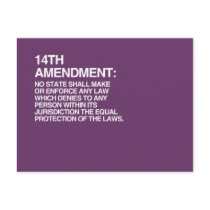 THE 14TH AMENDMENT POST CARD