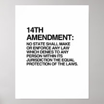 THE 14TH AMENDMENT PRINT