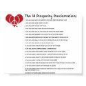The 18 Prosperity Proclamations posters
