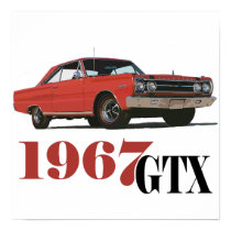 THE 1967 RED GTX posters