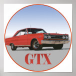 THE 1967 RED GTX POSTER