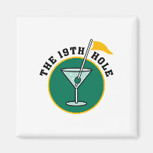 The 19th Hole Funny Golf Dadism gift Fridge Magnet
