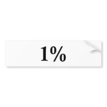 The 1% bumper stickers