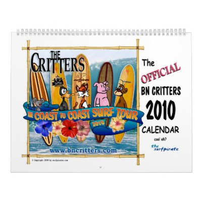 The 2010 BN Critters Calendar by surfpir8