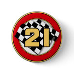 The 21 Car Pinback Button