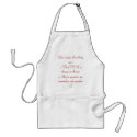 The 2 rules of cooking aprons