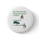 The 3 Real Branches Of The Government buttons by conspiracynut The 3 Real Branches Of The Government buttons