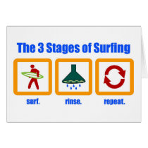 The 3 Stages of Surfing cards