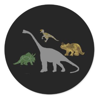 The 4 Dinos sticker