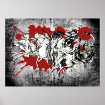 THE 4 HORSEMEN Of THE APOCALYPSE (Gothic) Poster
