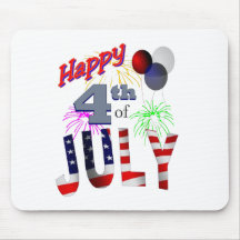 The 4th of July, Day of Independence Mouse Pads