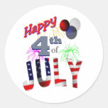 The 4th of July, Day of Independence Stickers