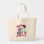 The 4th of July, Day of Independence Tote Bags