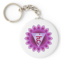 The 5th Primary Chakra Purple Vishuddha Keychain